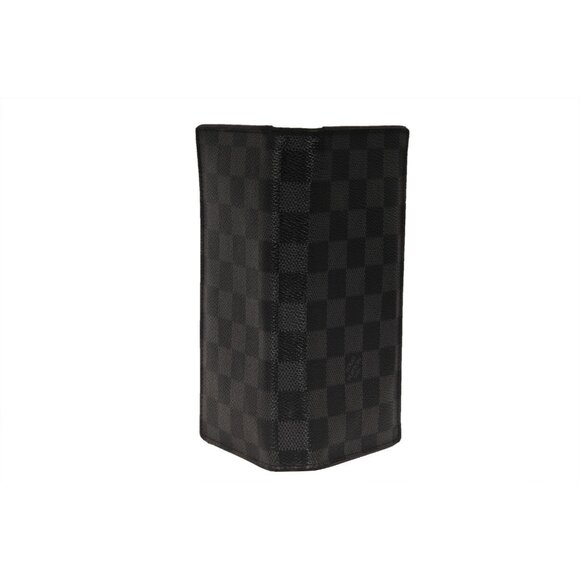 Louis Vuitton Brazza Long Wallet Black Damier Graphite 16 Card Wallet Canvas - Picture 2 of 16
